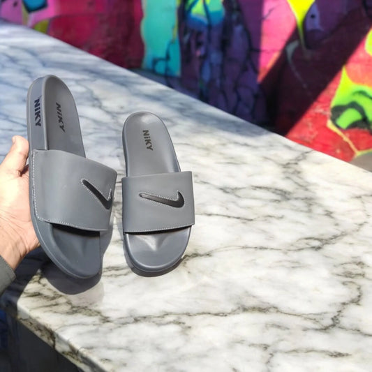 NIKY SLIPPER GRAY